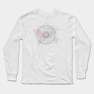 Splash Painted Mandala Long Sleeve T-Shirt